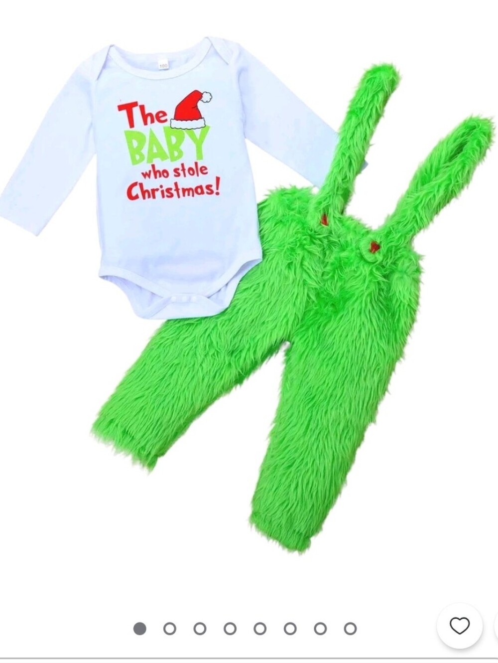 Infant Grinch Santa Suit Sz 6- 12 Mo NWT
